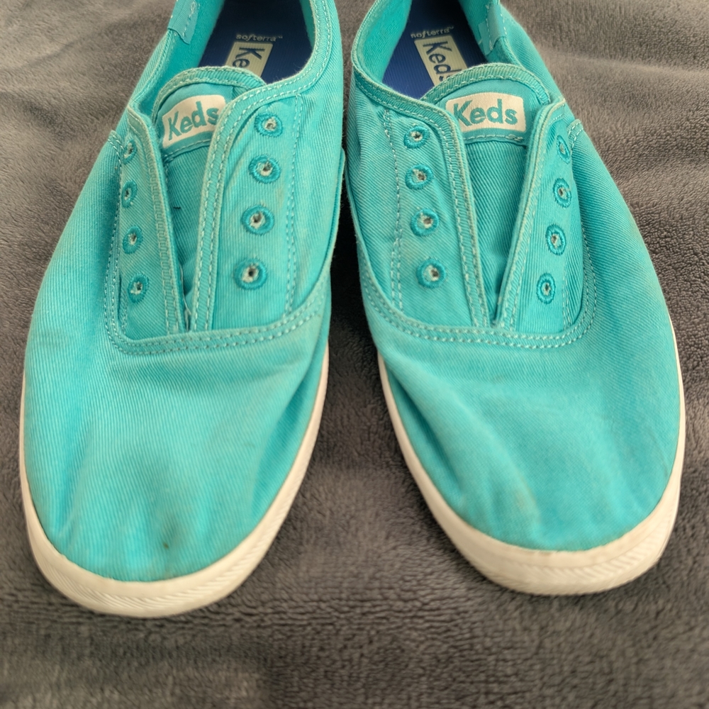 Keds Teal Slip-On Shoes